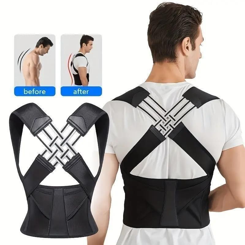 Adjustable Back Posture Corrector/ Slouching Relieve Pain Belt Women Men cs2856-ri
