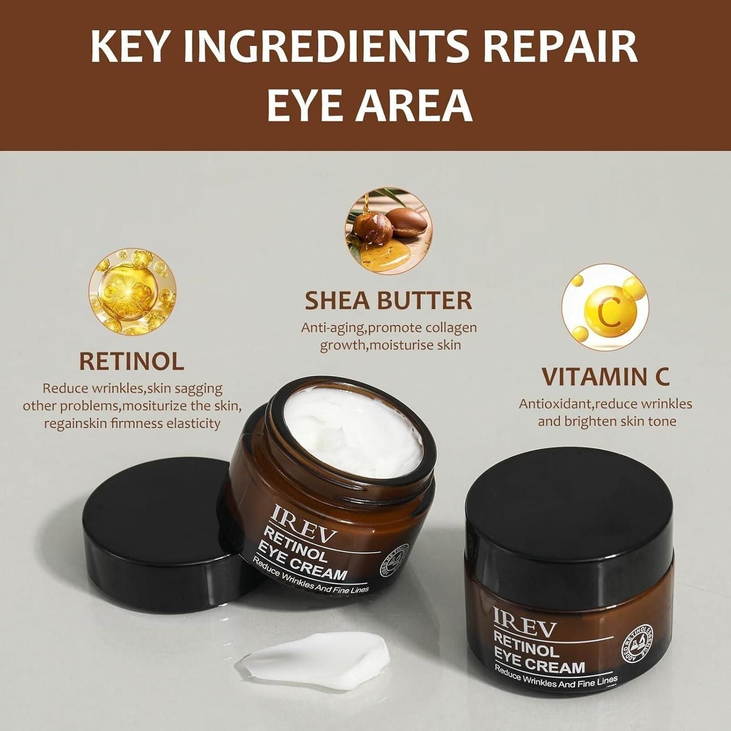IREV- Retinol Eye Cream 30 ml Each (Pack of 2) cs2856-ri