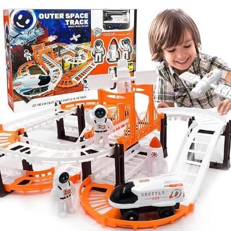 Astronaut Spaceship Track Set - Outer Space Toy Set for Kids - SAMRIDHI SMART STORESAMRIDHI SMART STORE