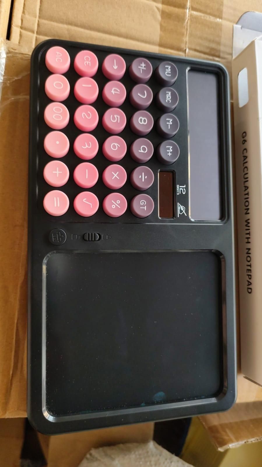 Calculator with Notepad cs2856-ri