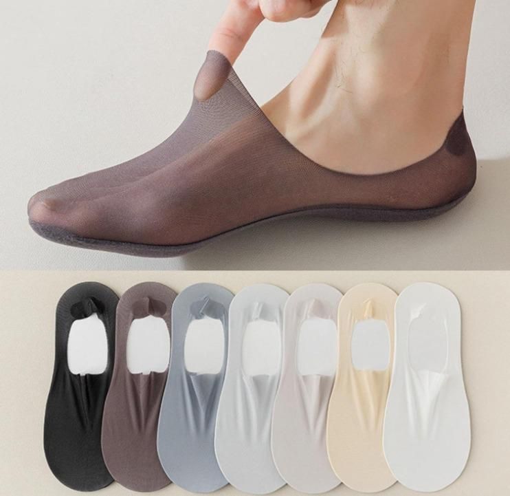 Silicone Non-slip Invisible No Show Socks(Pack Of 1) cs2856-ri