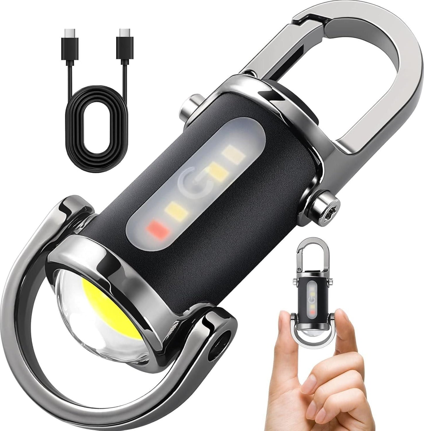 Rechargeable Keychain Flashlights, Lumens EDC Mini Flashlights cs2856-ri