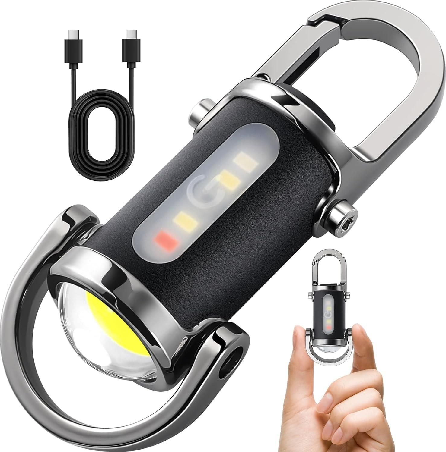 Rechargeable Keychain Flashlights, Lumens EDC Mini Flashlights cs2856-ri