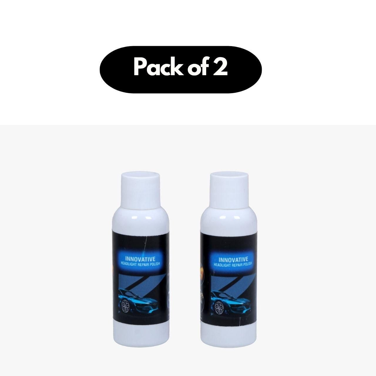 Car Headlight Repair Fluid, Scratch Remover Pack of 2 cs2856-ri