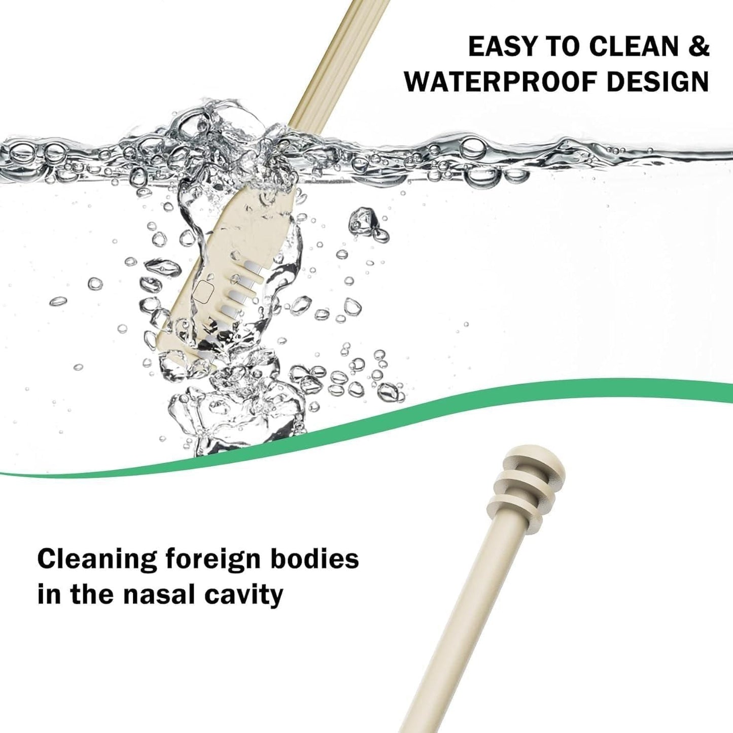 Nose Hair Cutter 360 Degree Rotating Manual Nose Hair Removal Tool Pack of 2 cs2856-ri