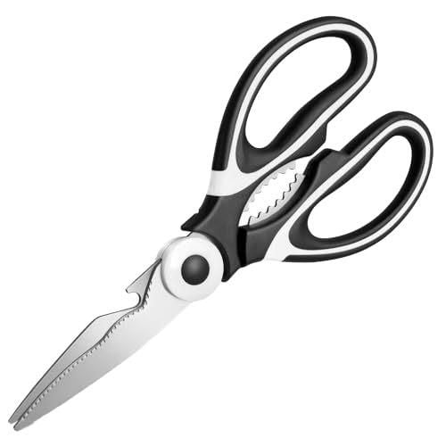 Multifunction Kitchen Scissors - Chicken Bone Meat Vegetable Cutter Nutcracker Bottle Openers Tools, 1 Pcs cs2856-ri