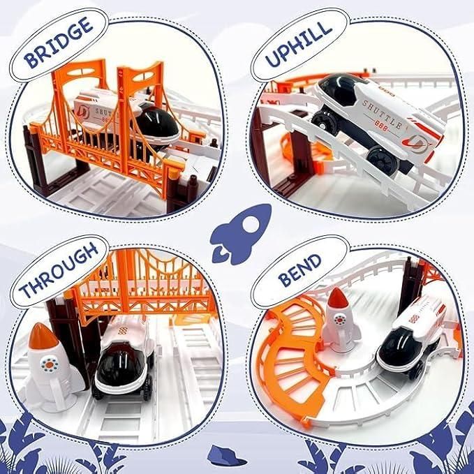 Astronaut Spaceship Track Set - Outer Space Toy Set for Kids - SAMRIDHI SMART STORESAMRIDHI SMART STORE