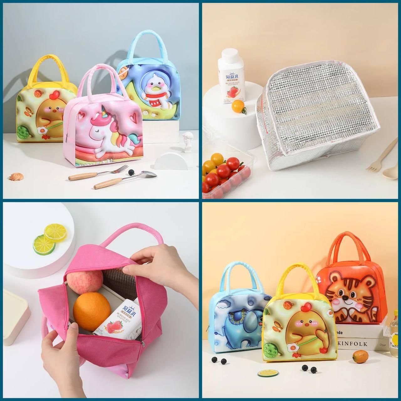 3D Cartoon Lunch Bag For Kids cs2856-ri