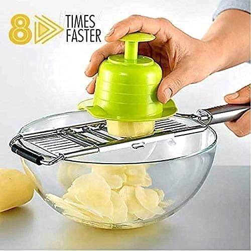 6 in 1 Stainless Steel Manual Vegetable Cutter cs2856-ri