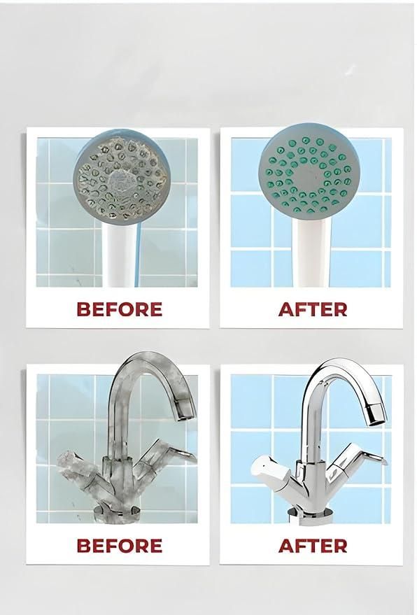 Spray for Bathroom Taps, Basins, Showers & Floor Tiles Stain Remover, 200ml (Pack of 2) cs2856-ri