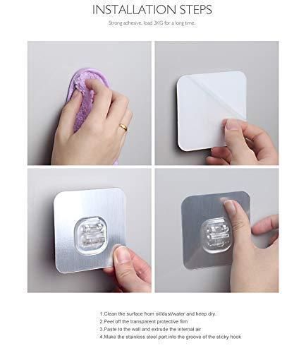 Soap Dish Holder-Wall Mounted Double Layered  Stainless Steel Soaps Storage Rack with Hook cs2856-ri