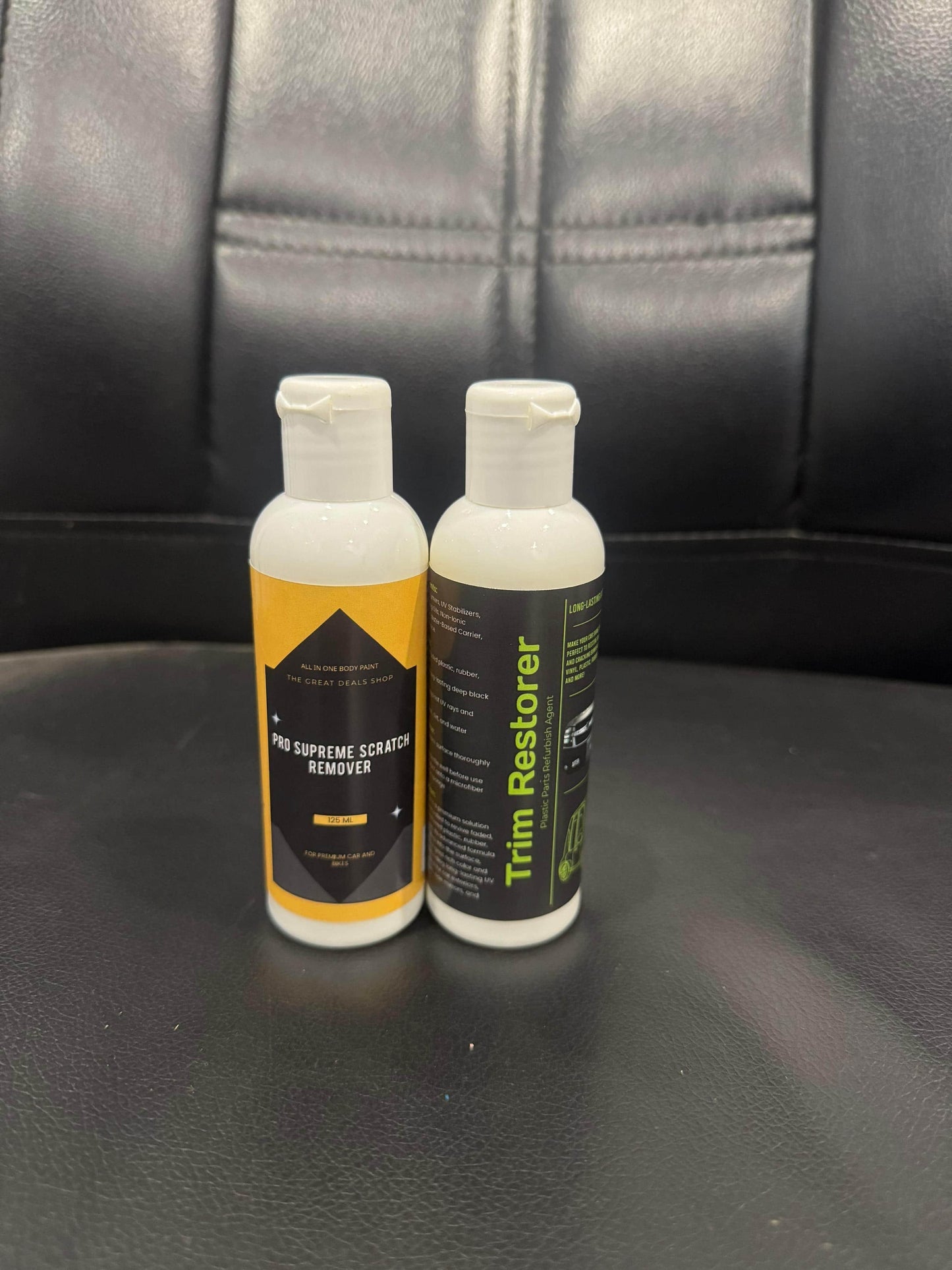 Pro Supreme Scratch Remover 125 ml and Trim Restorer 100 ml each Pack of 2 cs2856-ri