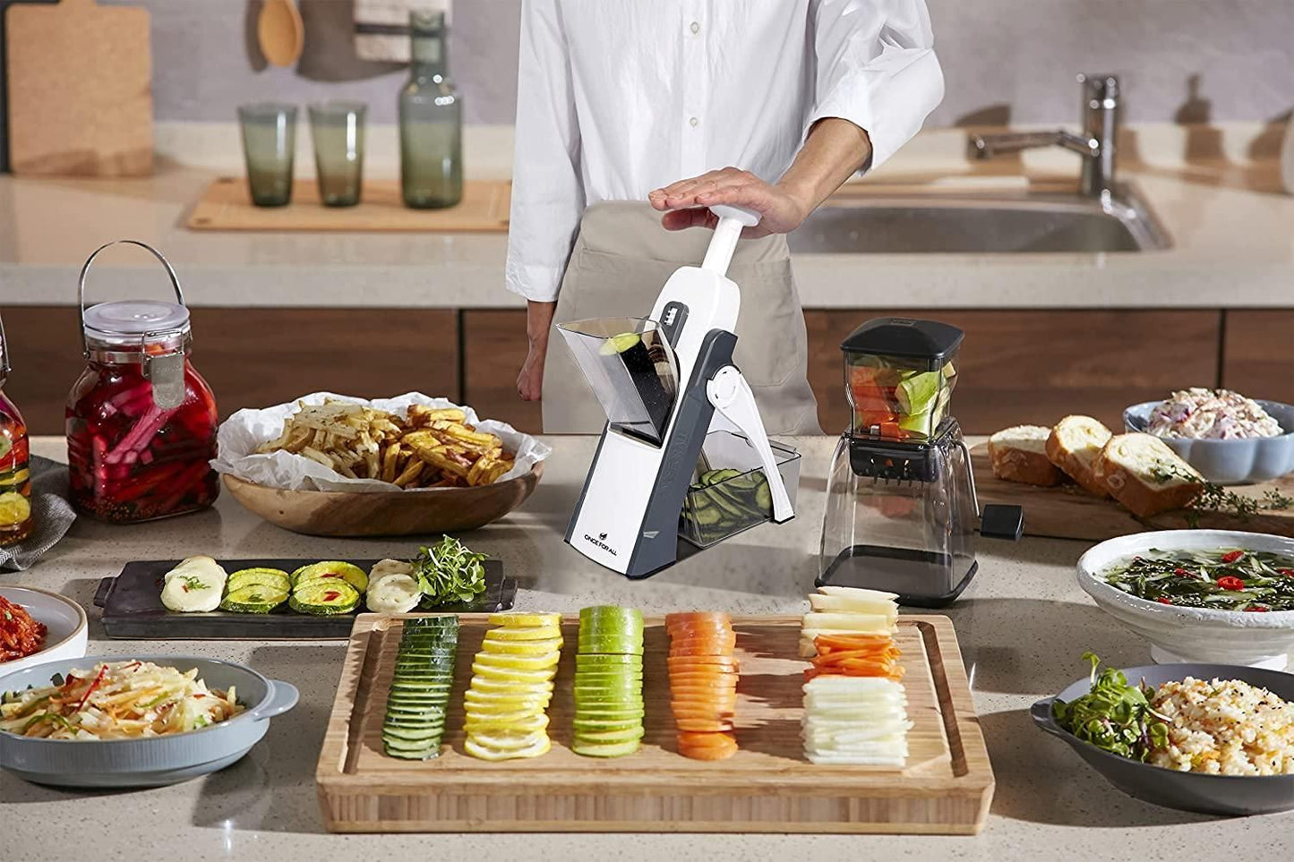 Vegetable Chopper Slicer for Kitchen cs2856-ri