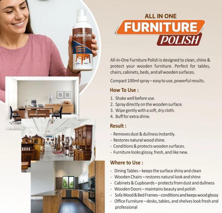 All In One Furniture Polish 450 grm Pack of 3 cs2856-ri