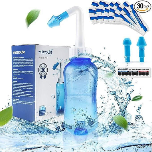 Neti Pot for Sinus Cleaning | BPA-Free Nose Wash Cleaner for Adults & Kids cs2856-ri