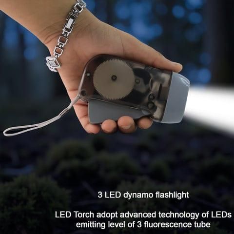 LED Hand Crank Torch - SAMRIDHI SMART STORESAMRIDHI SMART STORE