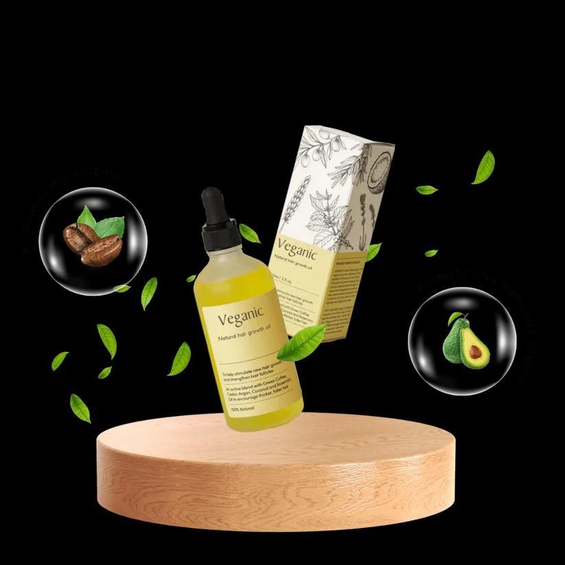 Vegan Natural Hair Growth Oil (Pack of 2) cs2856-ri