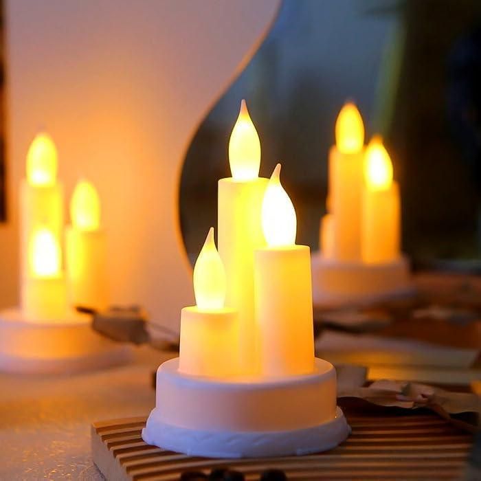 2 Pcs LED Candles Lights cs2856-ri