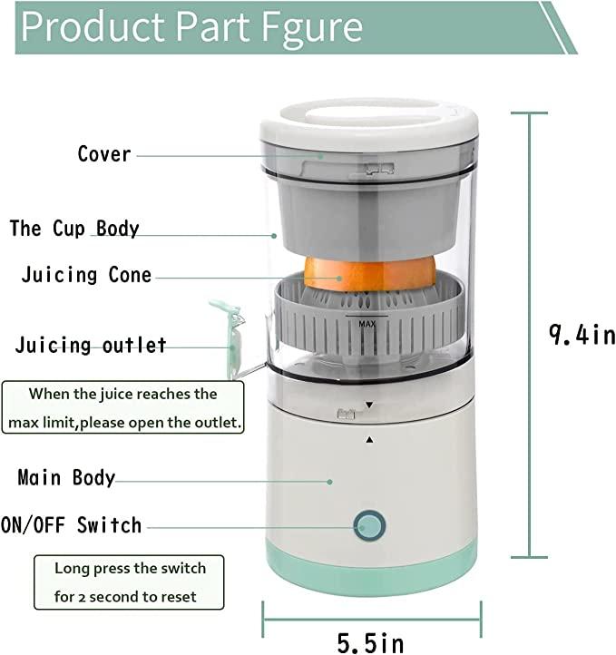 Electric Citrus Juicer : Ideal for juicing halved citrus fruits cs2856-ri