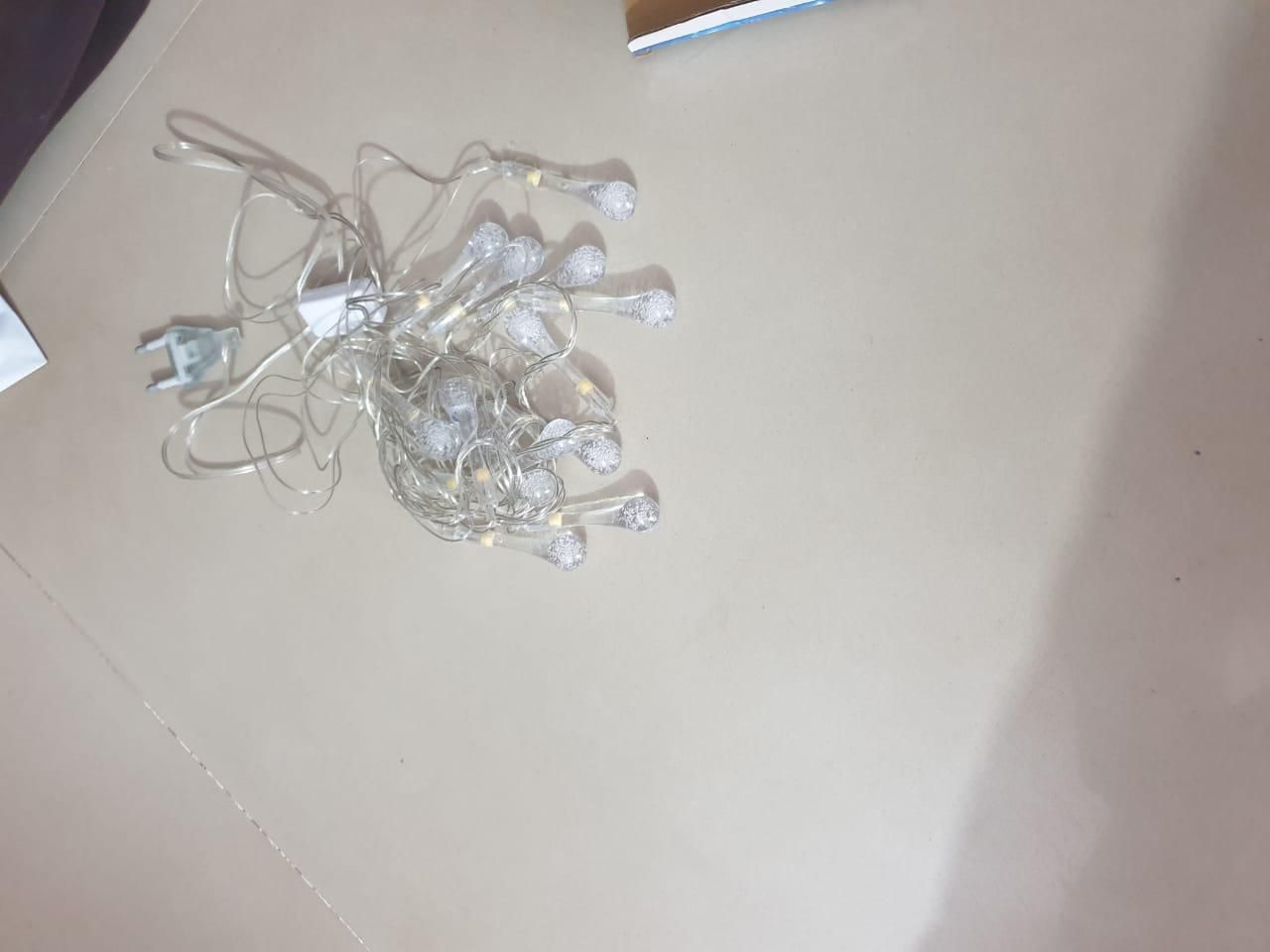 String Lights for Decoration - 14 LED Rain Drop Fairy Lights Waterproof Indoor Outdoor for Home Decoration cs2856-ri