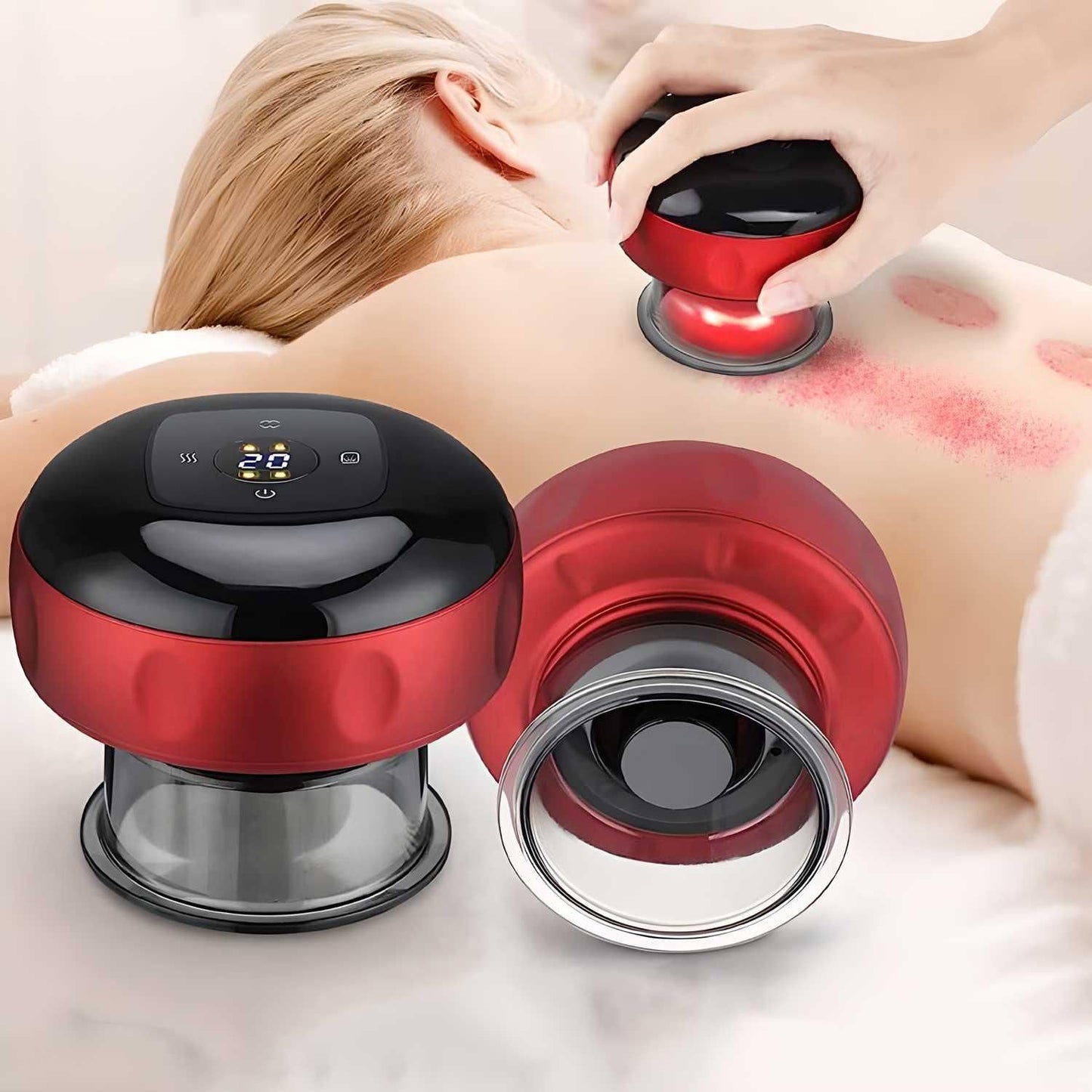 Electric Cupping Therapy Machine with 12 Level Temperature and Suction Cupping Therapy Machine cs2856-ri