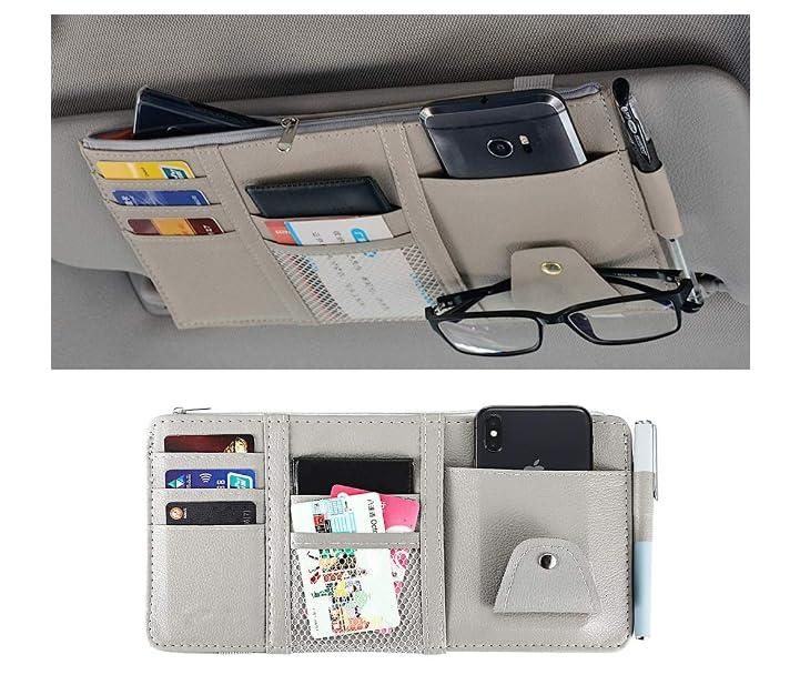 Car Styling Visor Organizer Auto Sun Visor Storage Pouch Car Organizer cs2856-ri