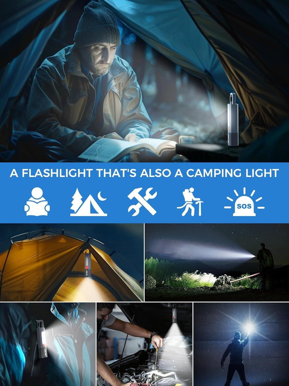 USB Charging Portable Outdoor EDC Torch - SAMRIDHI SMART STORESAMRIDHI SMART STORE