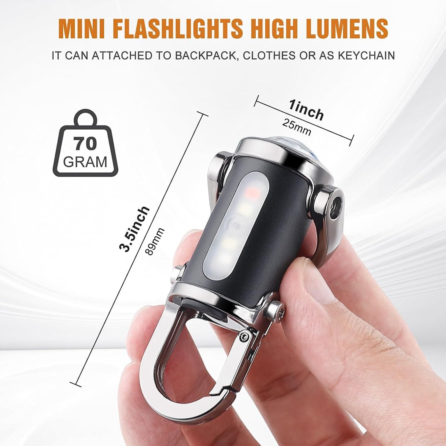 Rechargeable Keychain Flashlights, Lumens EDC Mini Flashlights cs2856-ri