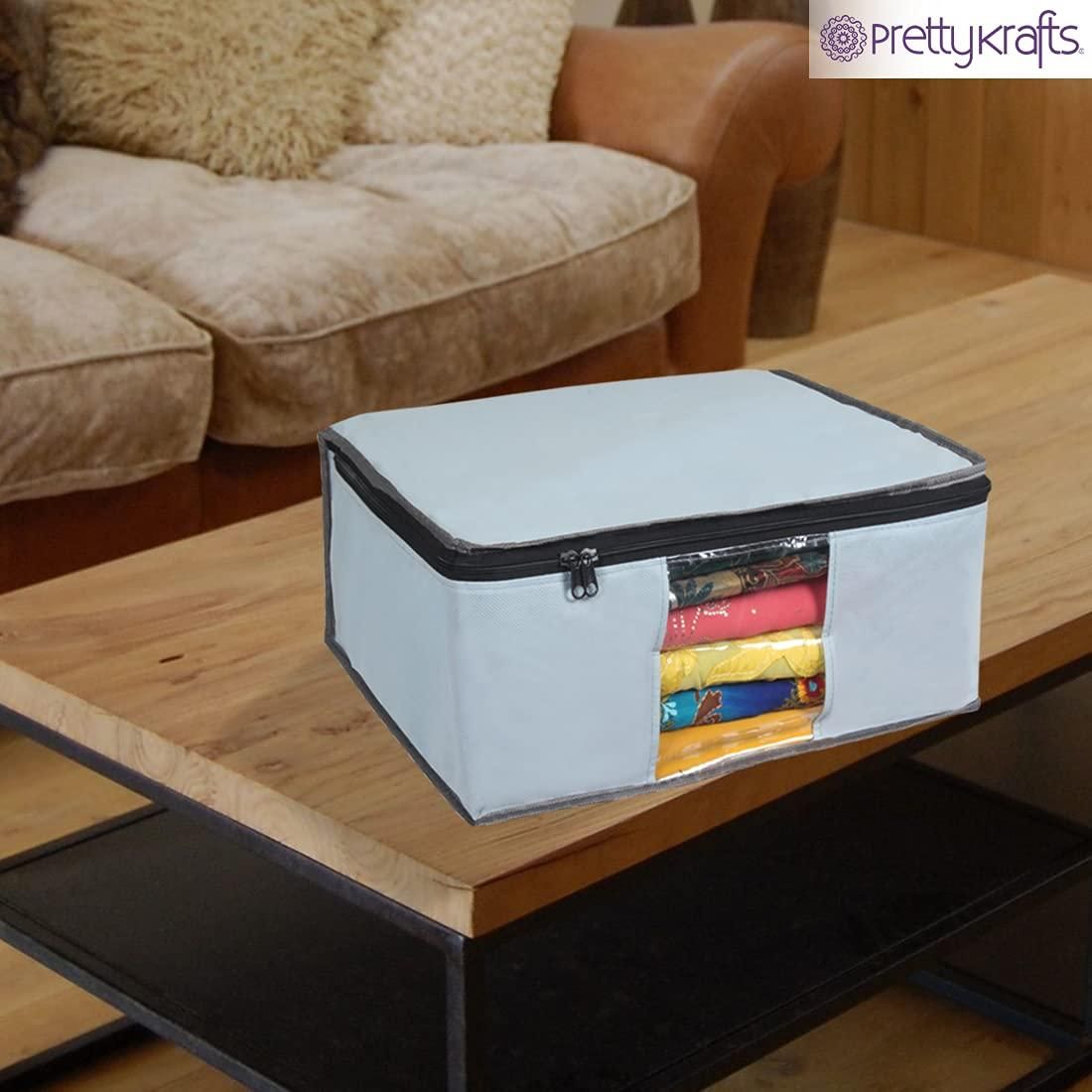 Saree Cover - Solid Non Woven Saree Cover for Wardrobe (Pack of 6) cs2856-ri